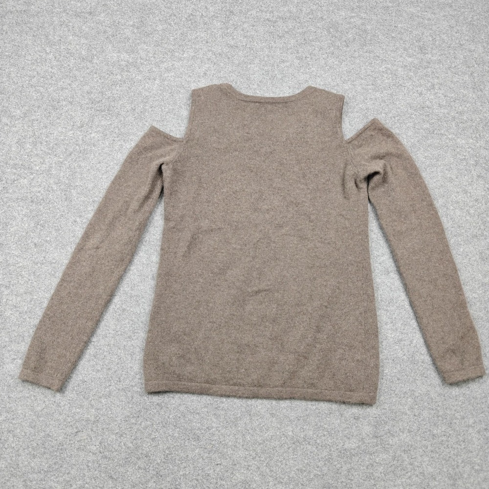 Charter Club Sweater Womens XS Brown 100% Cashmere Crew Neck Pullover Slim Fit - Picture 5 of 8
